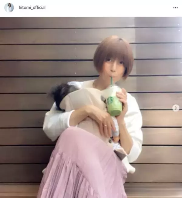 hitomi、三男との息抜きSHOT＆“歌うお仕事”の練習を明かす「スタジオに入って…」