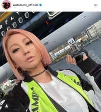 倖田來未、ピンクな新ヘアカラーに反響「似合いすぎ」「ビジュアル最強」