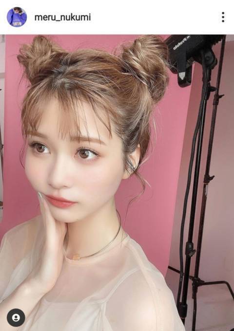 めるる ツインお団子ヘア公開しファン悶絶 美少女すぎて困ります 透明感すごぉ 21年7月27日 エキサイトニュース