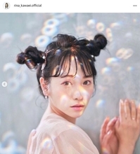 川栄李奈、幻想的な“ツインお団子ヘア”SHOTに感嘆の声「本当に綺麗」「妖精さんみたい」