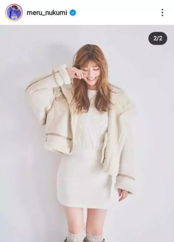 めるる、ほっそり美脚が際立つ“甘め”ホワイトコーデに絶賛の声「天使～！！」「透明感がすご」