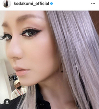 倖田來未、アッシュパープルの個性派ヘアカラー&美肌際立つ顔アップSHOTに反響「美しい」「横顔きれい」
