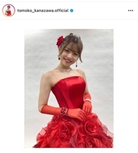 金澤朋子、Juice=Juice卒業報告＆鮮やかな赤のドレス姿に反響「世界で一番輝いてる」「最高の推しメン」