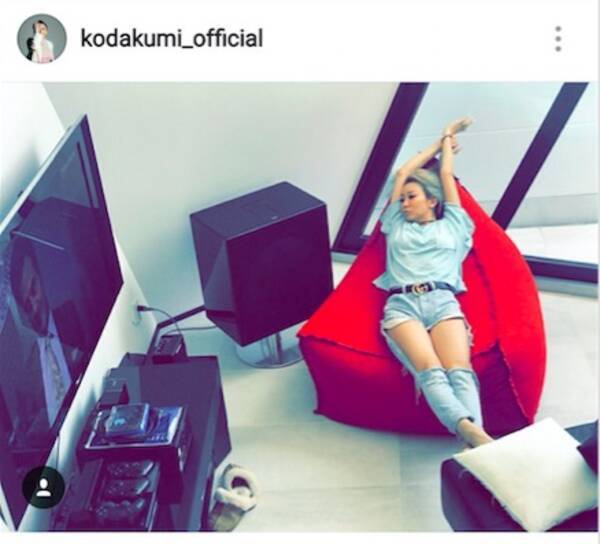 豪邸すぎる 倖田來未 ソファーでのくつろぎ姿写真公開 18年5月15日 エキサイトニュース