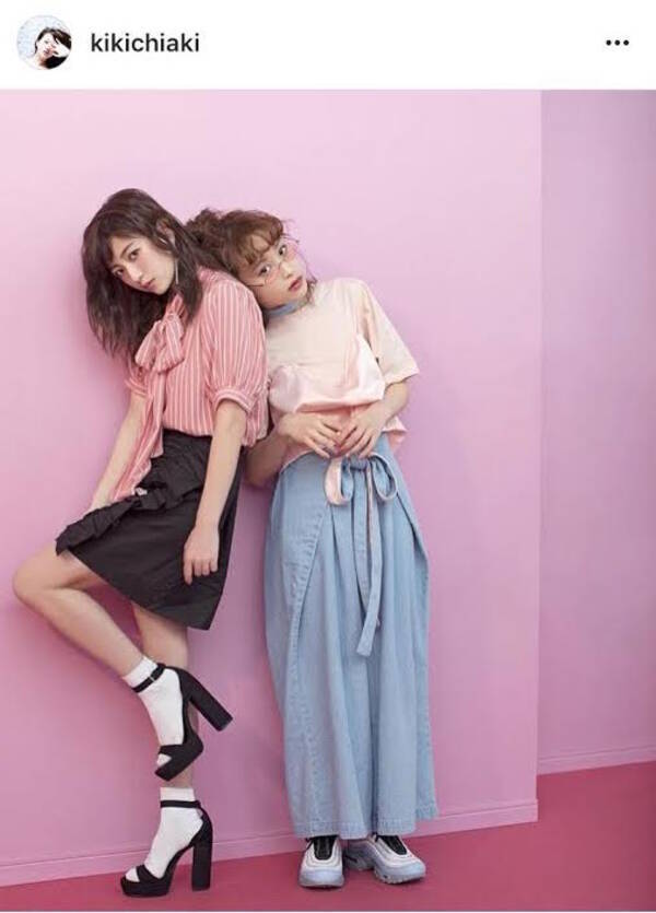 元aaa伊藤千晃 高橋愛との全身2ショット公開に スタイルよすぎ 18年5月18日 エキサイトニュース