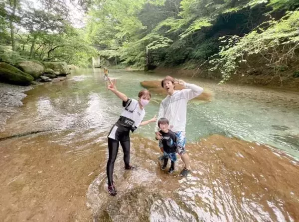 「最高の場所」辻希美、家族で大自然を堪能＆子ども達はアスレチックも「希空と昊空が挑戦しました」