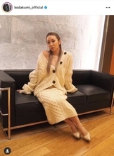 倖田來未、美肩＆デコルテを覗かせたホワイトコーデに「めちゃめちゃかわいい」「ホンマに美人」の声