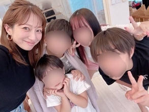 辻希美、愛する子供たちとパシャリ！母の日サプライズで大号泣「幸せ過ぎて頭ふわふわしたもん」