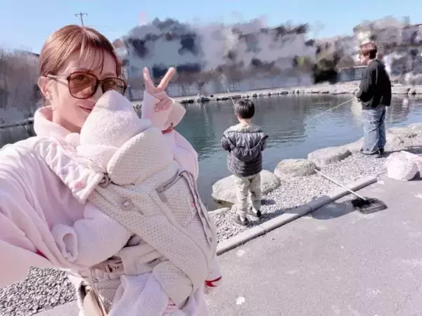 辻希美、三男と次女を連れて釣りへ！忙しい日々送るも家族でリフレッシュ「上手に釣れた」
