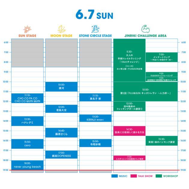 『FUJI ＆ SUN’26』タイムテーブル公開｜くるり、never young beachら出演、6月6日～7日開催