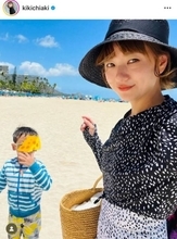 「可愛いお母さん」伊藤千晃、6歳息子とのハワイ海遊びSHOTに反響「めっちゃ楽しそう～！」「幸せな写真」
