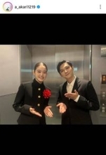 高石あかり、吉沢亮とパシャリ！エランドール授賞式オフSHOT公開「背中を追いかけ頑張ります！」