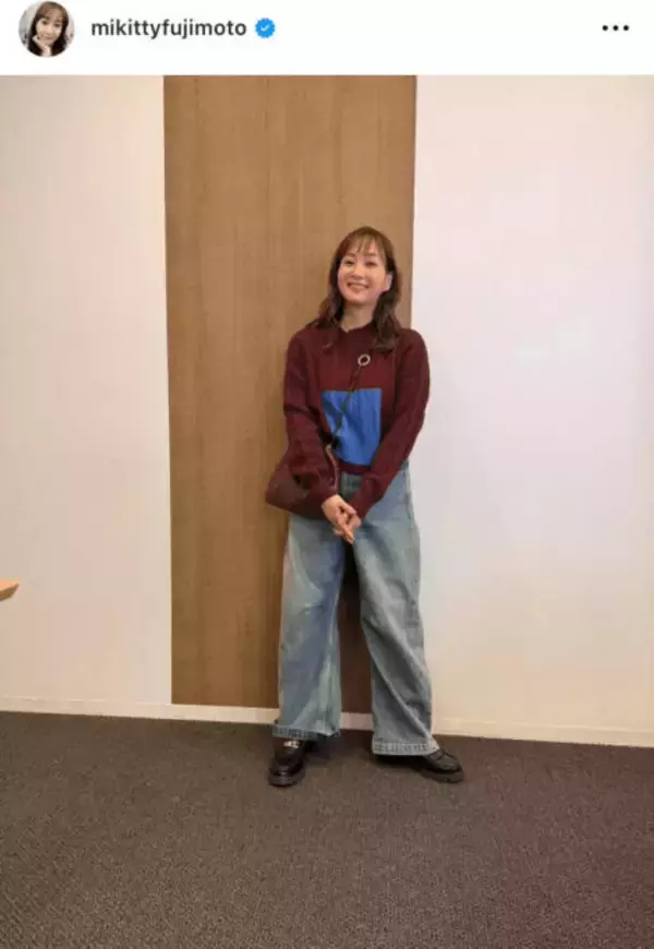 藤本美貴、カジュアルな私服SHOTに反響「可愛い！」「めっちゃ似合ってます」