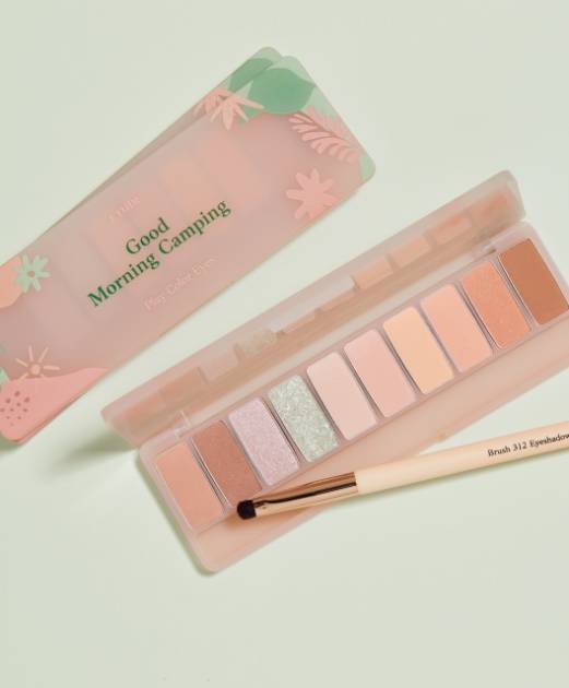 エチュード、ふんわり華やぐドリーミーEYE「プレイカラー アイシャドウ グッドモーニングキャンプ」「スペシャルキット」発売