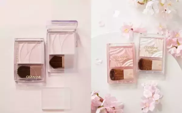 セザンヌ、明るさと透明感を仕込む新色ハイライト＆グラデチークが登場