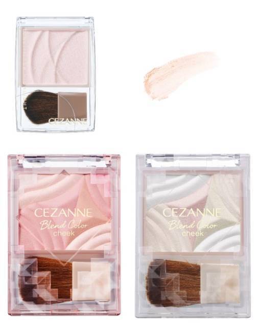 セザンヌ、明るさと透明感を仕込む新色ハイライト＆グラデチークが登場