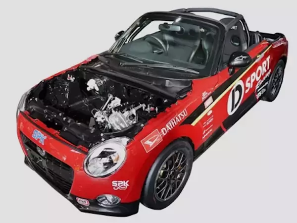 DAIHATSU、フロント縦置きミッド搭載の軽スポーツ「K-OPENランニングプロト2」を公開