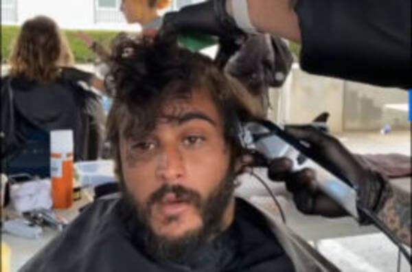 激変 ホームレス男性の散髪をしてあげたらモデル級のイケメンだったことが発覚 年5月11日 エキサイトニュース