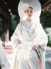 イケメン夫を初顔出し！ 藤井サチ、白無垢姿の結婚式フォト公開「人生でいちばん幸せな一日でした」