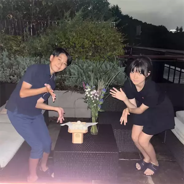 市川團十郎、麗禾さん＆勸玄くんの“お月見2ショット”を投稿「美男美女」「しっかり成長している」