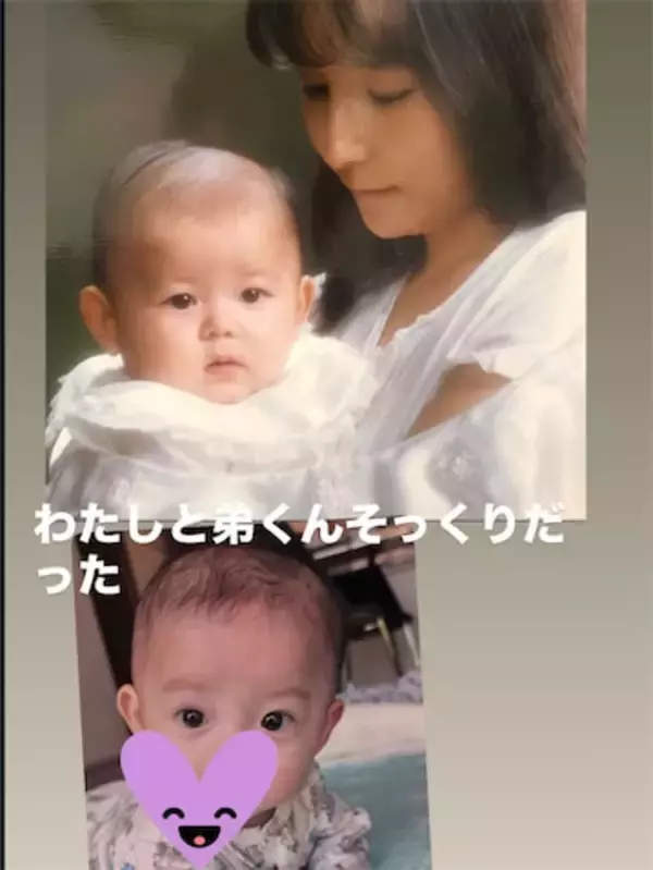中川翔子、双子次男と自身の乳児期の‟そっくり度”比較 　長男と夫は「一卵性レベルに激似」
