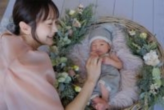 浜田翔子、第4子とのニューボーンフォト公開「新生児期間あっという間」