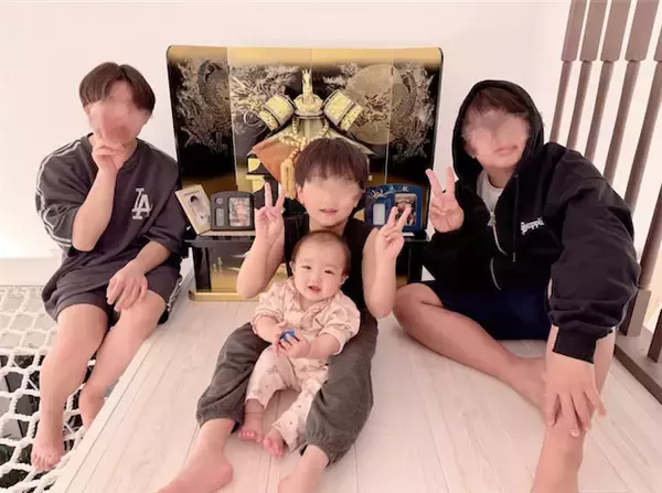辻希美、次女・夢空ちゃん初の「子どもの日」に家族ショット公開「我が家のmen'sと夢」