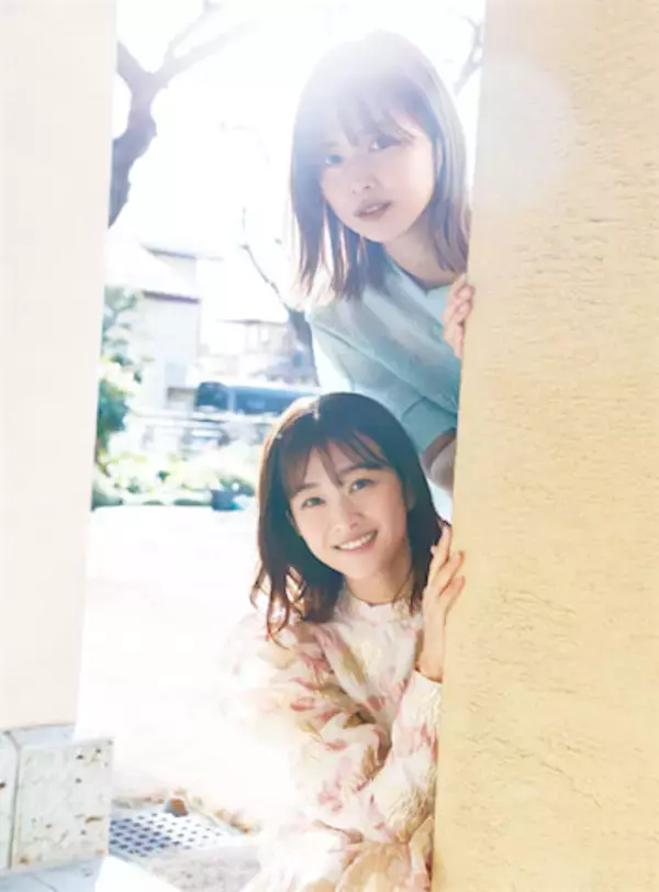 櫻坂46の渡邉理佐と原田葵が『週プレ』登場、ひだまりで微笑むペアショットを披露