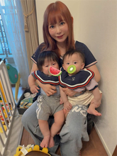 中川翔子、双子との親子リンクコーデに反響「可愛すぎる」「目がしょこたんそっくり」