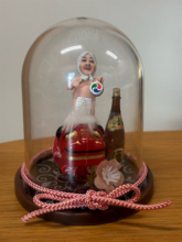 「獅子舞×ふんどし！」亡き夫・上島竜兵さん65歳の誕生日に妻・広川ひかるが‟手作りドーム”披露