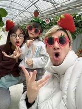 JOY、地元群馬でのいちご狩りで娘が本領発揮「一番多く食べてました！笑」
