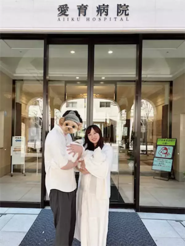 昨年12月に双子出産、33歳アナウンサーが家族ショットで退院報告「計5回入院しました」