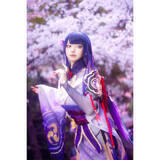 「【コスプレ】『原神』雷電将軍を披露、suさん「胸と帯を綺麗に見せるため、撮影後はいつも腰痛」」の画像1