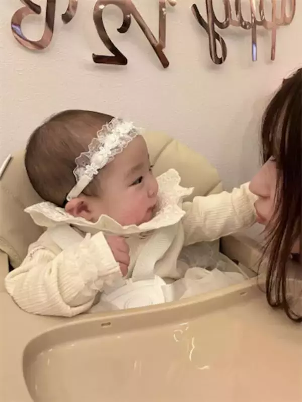 希空、生後6か月の妹・夢空ちゃんのハーフバースデーをお祝い「もう半年経つのかあ、、早いなあ」
