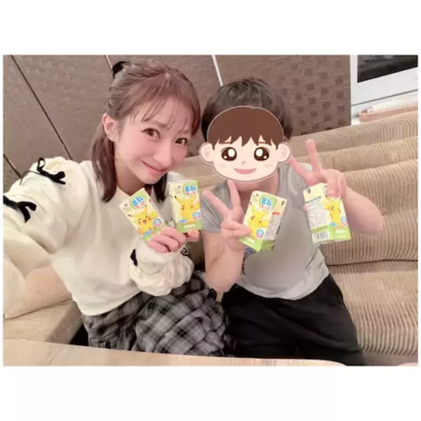 辻希美、7歳の第4子・幸空くんと笑顔の2ショット「朝食のお供やおやつの1本にもおすすめ」