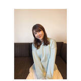 「安めぐみ、淡色ニット＆上品ドットワンピ姿のオフショット披露「ゆるゆる頑張りましょう」」の画像1