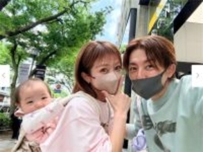 杉浦太陽、辻希美＆次女と表参道デビューを報告「ユメの検診で都会に行ったので」