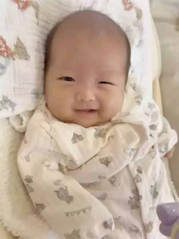 杉浦太陽、次女・夢空ちゃんの笑顔ショット公開「希空の生後2カ月の頃にそっくり」