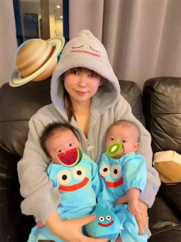 中川翔子、成長した“スライム親子”3ショットが話題「最強のスライム軍団！」