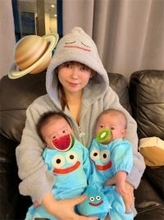 中川翔子、成長した“スライム親子”3ショットが話題「最強のスライム軍団！」