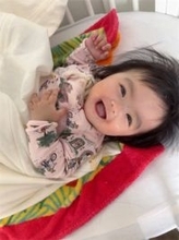 3児ママ・川崎希、生後7カ月次女と過ごす“おうち時間”公開「雪でもニコニコちゃん」