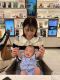 「「めっちゃ笑ってくれた」西野未姫、ニコニコ笑顔が可愛い長男・頑馬くんとの2ショット公開」の画像1