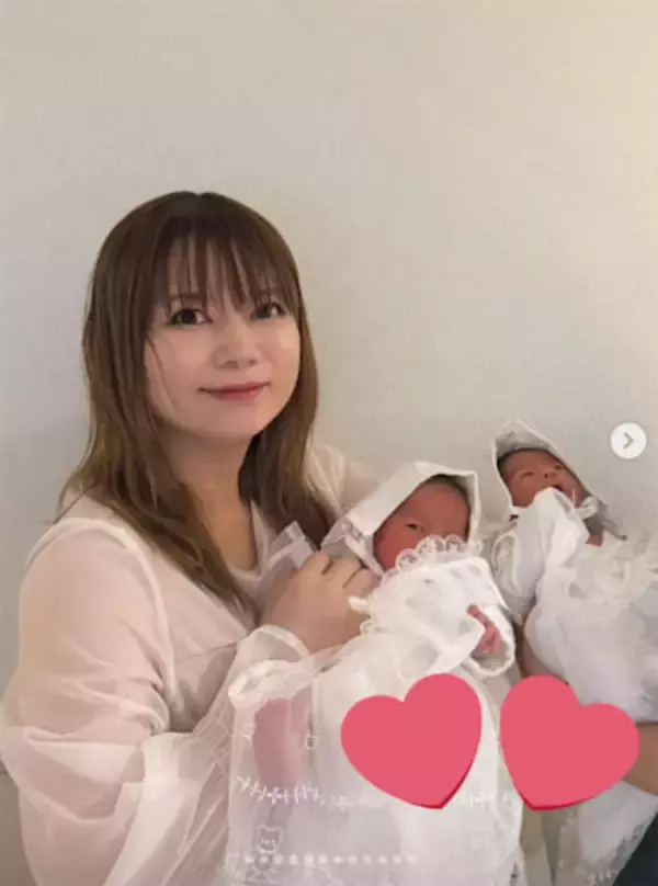 中川翔子、双子と退院報告「ようこそこの世界へ！」感動のスリーショット公開
