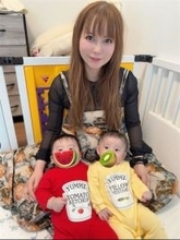 中川翔子、双子の“ケチャップ＆マスタード”ロンパース姿公開「か、か、か、かわいいい」