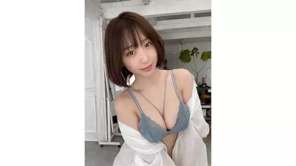 伊織もえ、圧巻の谷間を披露した"謎ひも"ランジェリーショットが「絶景」すぎる