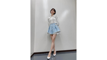 兒玉遥、アイドル衣装の美脚ショットにファン感激「HKT48としてのはるっぴを久々に見れて本当に幸せ」