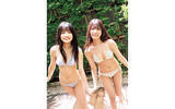 「まねきケチャ・松下玲緒菜と虹のコンキスタドール・蛭田愛梨が奇跡のコラボグラビア」の画像1