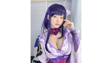 美少女コスプレイヤー・スーユー、圧巻バストに目を奪われる『原神』雷電将軍コスプレ披露