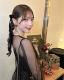 「あまつまりな、圧倒的美しさを放つシースルードレスの結婚式コーデを披露」の画像1