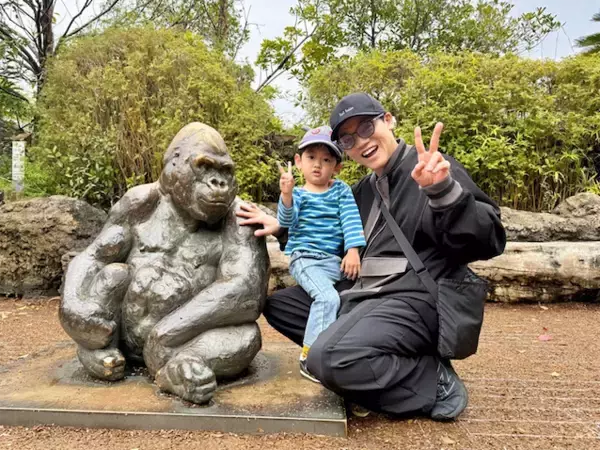 おばたのお兄さん、2歳長男と"上野動物園デビュー" お目当ての動物は「出てきてくれませんでした」